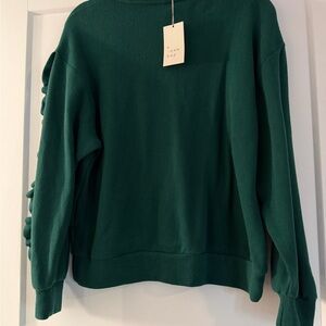 a new day Forest Green Crew Neck Sweater Size Medium